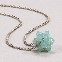 Crystal Star Necklace Pacific Opal